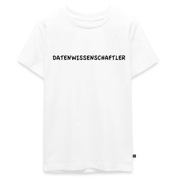 Scientifique des données - T-shirt Premium bio Ado - blanc - Devant - AI Model Teenager Male light (155cm)