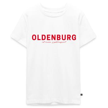 T-shirt Oldenburg – Perfetta per i fan - Maglietta ecologica premium da ragazzi - bianco - Fronte - AI Model Teenager Male light (155cm)