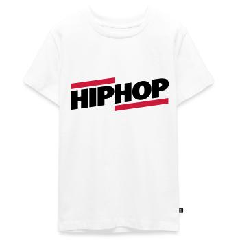 Old School Hip Hop Rap Geschenk - Teenager Premium Bio T-Shirt - Weiß - Vorne - AI Model Teenager Male light (155cm)
