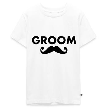 Groom - T-shirt Premium bio Ado - blanc - Devant - AI Model Teenager Male light (155cm)