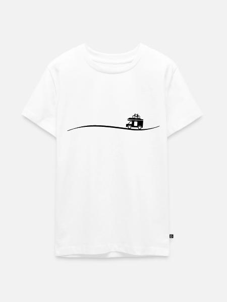 Wohnmobil Fahrrad - Teenager Premium Bio T-Shirt - Weiß