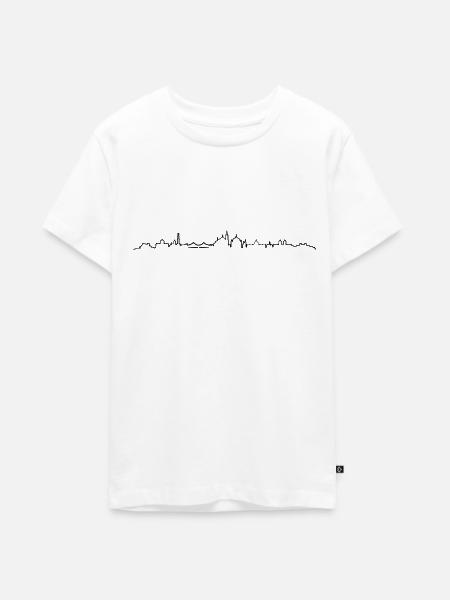 Skyline - Potsdam - Teenager Premium Bio T-Shirt - Weiß