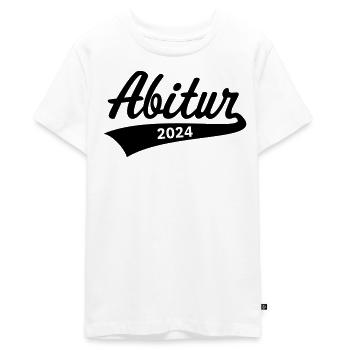 Abitur 2024 (Abiturient / Abi / Hochschulreife B) - Teenager Premium Bio T-Shirt - Weiß - Vorne - AI Model Teenager Male light (155cm)