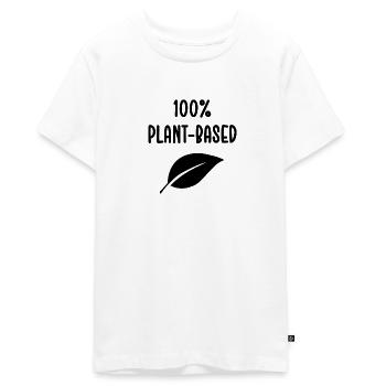 Vegan Plant Based Health Healing Detox - T-shirt Premium bio Ado - blanc - Devant - AI Model Teenager Male light (155cm)