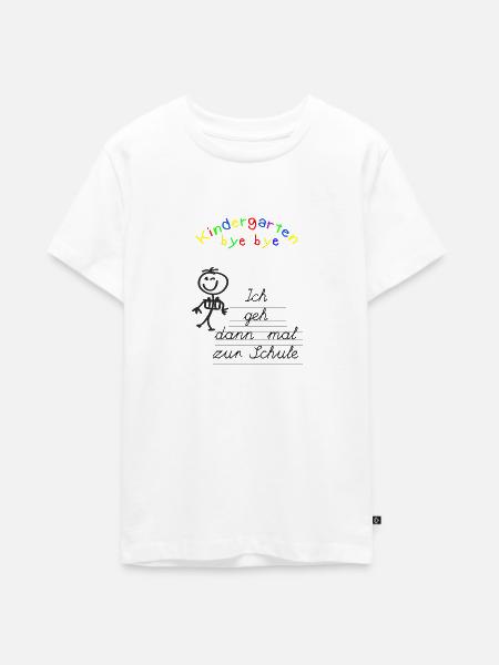 Einschulung - Teenager Premium Bio T-Shirt - Weiß