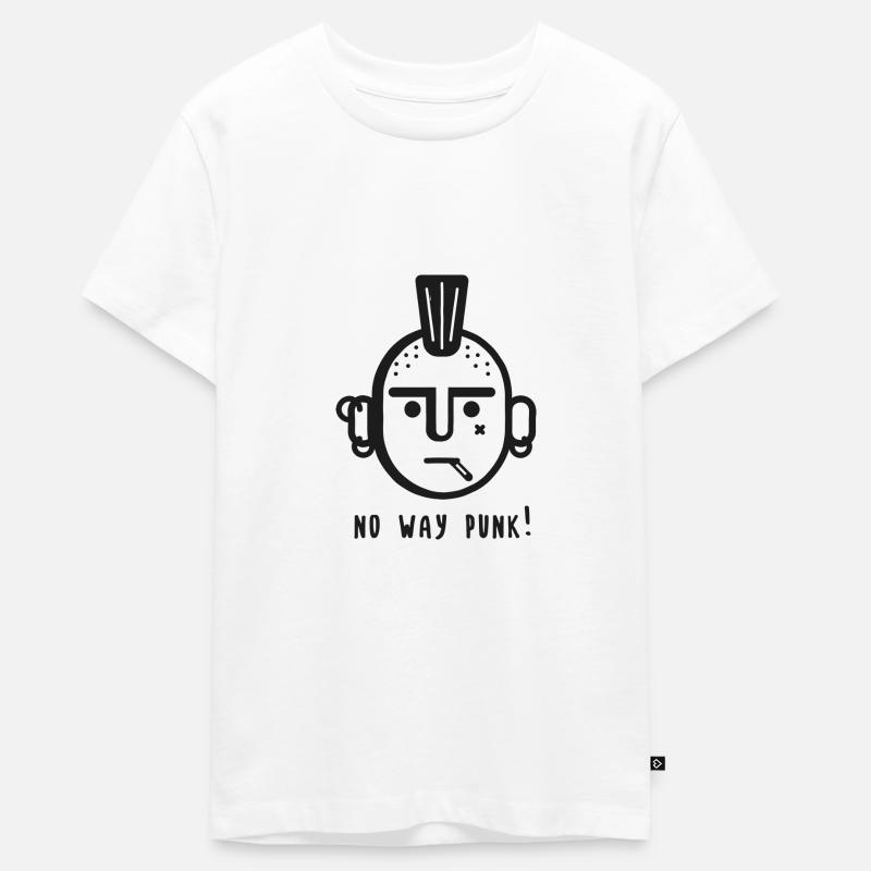 NO WAY - T-shirt Premium bio Ado - blanc