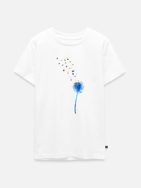 Löwenzahn - Teenager Premium Bio T-Shirt - Weiß
