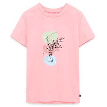 FLOWERS DANCE - Teenager Premium Organic T-Shirt - rose - Front