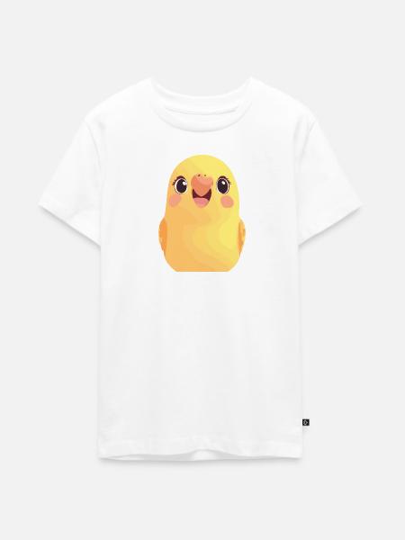 Wellensittich Spatz Vogelschwarm - Teenager Premium Bio T-Shirt - Weiß