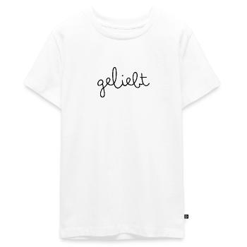 geliebt - Teenager Premium Bio T-Shirt - Weiß - Vorne - AI Model Teenager Male light (155cm)