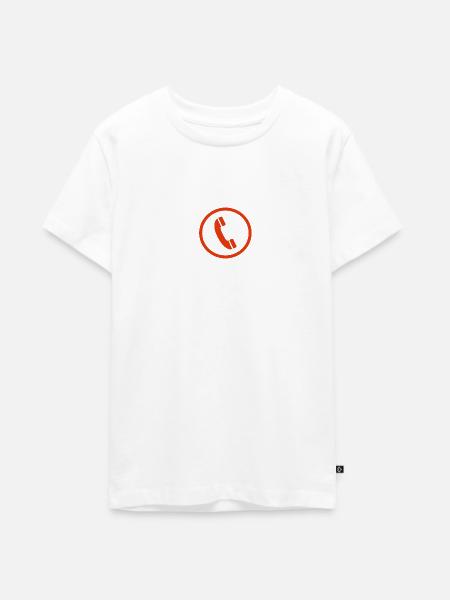 telefonhöhrer - Teenager Premium Bio T-Shirt - Weiß