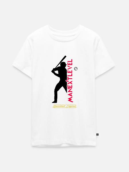 Baseball Legend - Teenager Premium Bio T-Shirt - Weiß