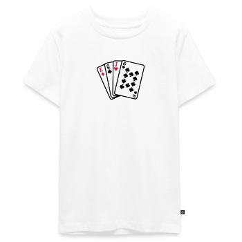 Skat - T-shirt Premium bio Ado - blanc - Devant - AI Model Teenager Male light (155cm)