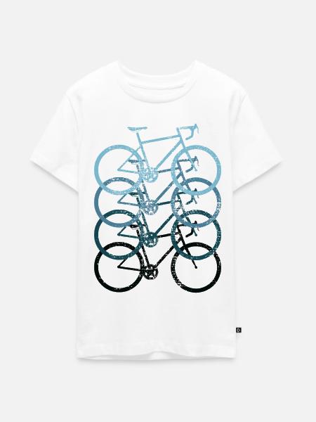 Rennrad - Teenager Premium Bio T-Shirt - Weiß