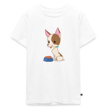 Braver süßer Chiwawa Hund - Teenager Premium Bio T-Shirt - Weiß - Vorne - AI Model Teenager Male light (155cm)