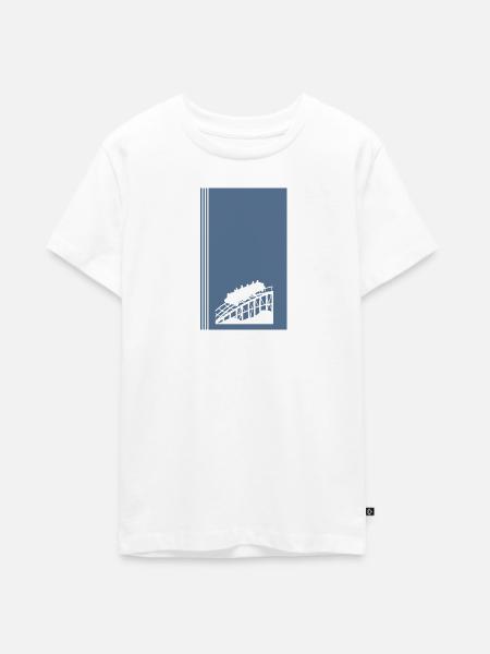 Rummel Riesenrad Festzelt - Teenager Premium Bio T-Shirt - Weiß
