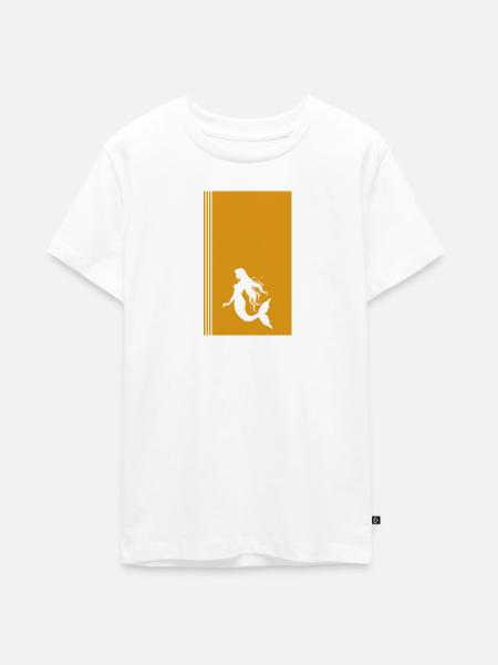 Seekuh Neptun - Teenager Premium Bio T-Shirt - Weiß