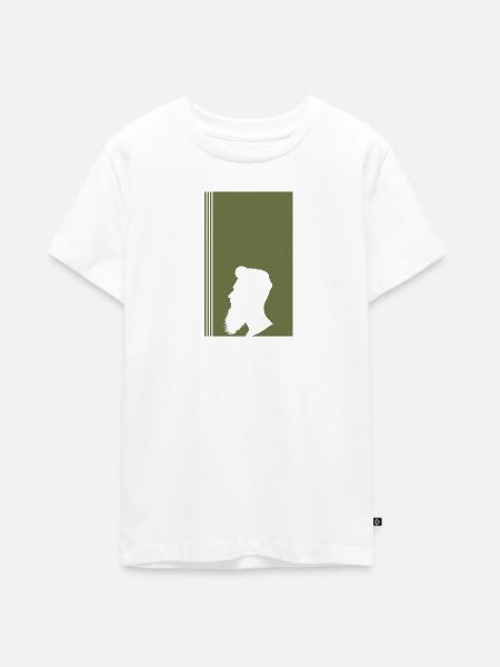 Gesichtsbehaarung Hipster Baertig - Teenager Premium Bio T-Shirt - Weiß