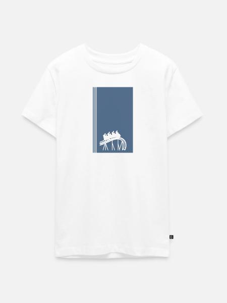 Riesenrad Festzelt - Teenager Premium Bio T-Shirt - Weiß