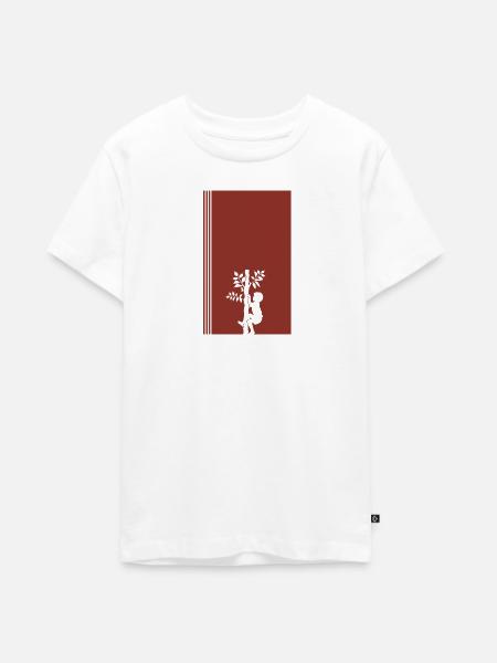 Ausruestung Baumklettern Kletterer - Teenager Premium Bio T-Shirt - Weiß