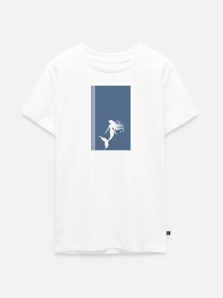 Meerjungfrau Marina - Teenager Premium Bio T-Shirt - Weiß