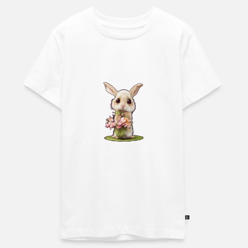 Petit Lapin 4 - T-shirt Premium bio Ado - blanc