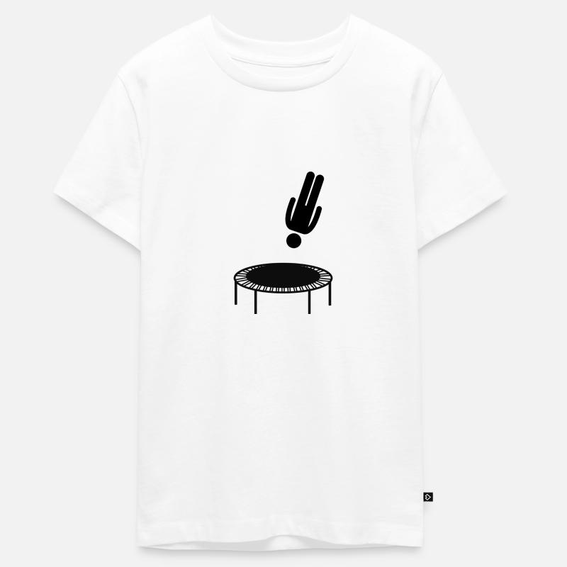 Trampoline saut de trampoline cadeau - T-shirt Premium bio Ado - blanc