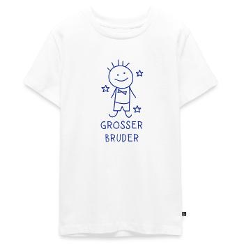 Großer - Teenager Premium Bio T-Shirt - Weiß - Vorne - AI Model Teenager Male light (155cm)