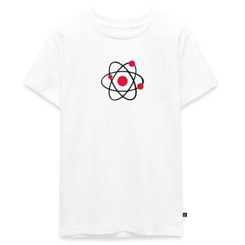 Atom - Teenager Premium Bio T-Shirt - Weiß - Vorne - AI Model Teenager Male light (155cm)