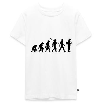 Evolution - Imker - Bienen - Bienenzucht - Teenager Premium Bio T-Shirt - Weiß - Vorne - AI Model Teenager Male light (155cm)
