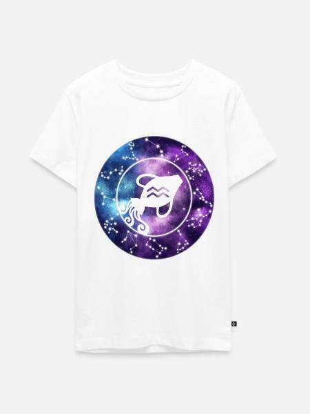Astraler Wassermann - Teenager Premium Bio T-Shirt - Weiß