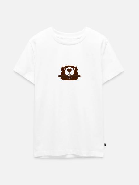 Biber - Teenager Premium Bio T-Shirt - Weiß