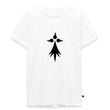 Hermelin Symbol der Bretagne - Teenager Premium Bio T-Shirt - Weiß - Vorne - AI Model Teenager Male light (155cm)