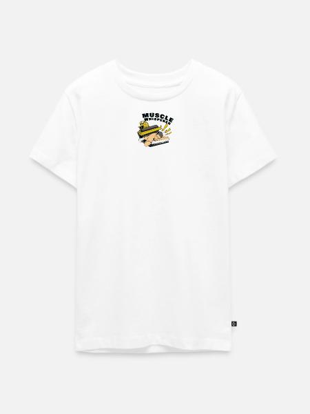 Muskel Flüsterer - Teenager Premium Bio T-Shirt - Weiß