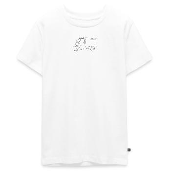 Ein Kult-Bienchen - Teenager Premium Bio T-Shirt - Weiß - Vorne - AI Model Teenager Male light (155cm)