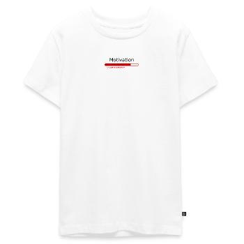 Motivation - T-shirt Premium bio Ado - blanc - Devant - AI Model Teenager Male light (155cm)