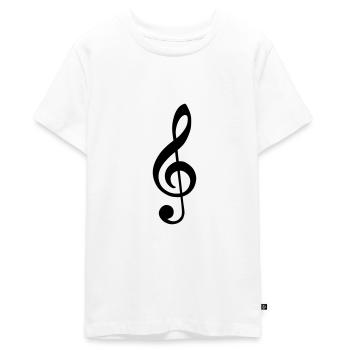 clave - Camiseta prémium ecológica para adolescentes - blanco - delante - AI Model Teenager Male light (155cm)