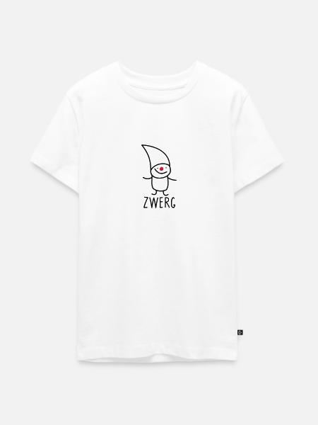 Zwerg - Teenager Premium Bio T-Shirt - Weiß