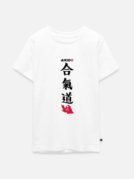 Aikido - Teenager Premium Bio T-Shirt - Weiß