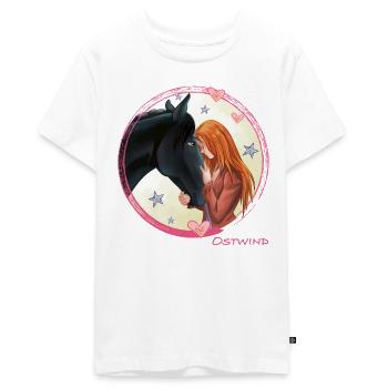 Ostwind Mika und Ostwind Pferdeliebe - Teenager Premium Bio T-Shirt - Weiß - Vorne - AI Model Teenager Male light (155cm)