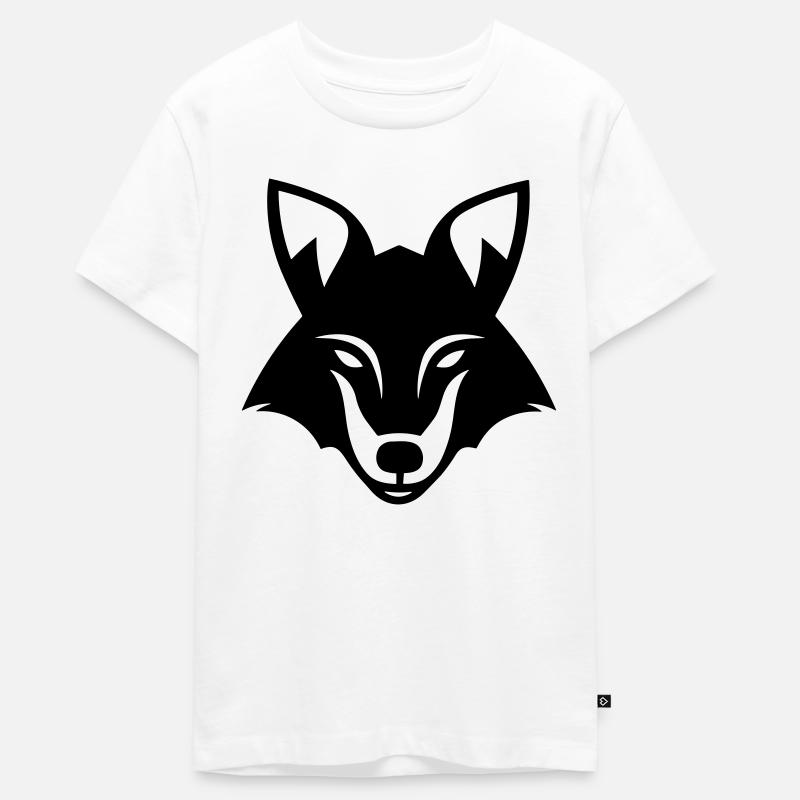 renard - T-shirt Premium bio Ado - blanc