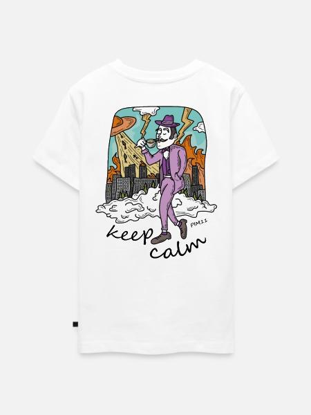 keep calm - Teenager Premium Bio T-Shirt - Weiß