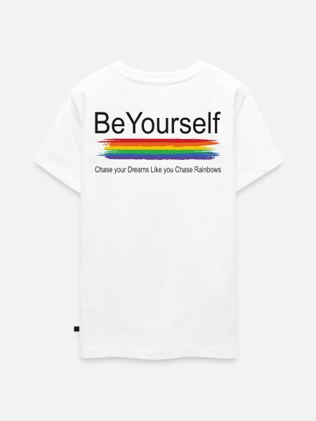 Be Yourself - Teenager Premium Bio T-Shirt - Weiß