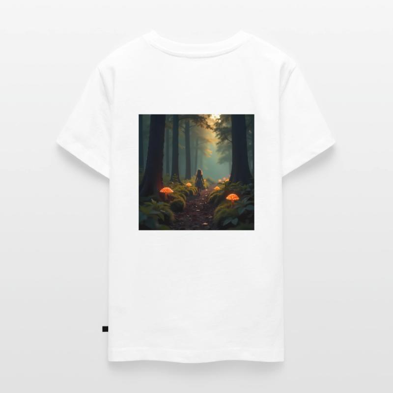 The Glowing Path – Into the Enchanted Forest Teenager Premium Organic T-Shirt