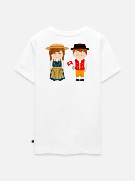 Schweiz, ich bin Schweizer, kleiner Schweizer - Teenager Premium Bio T-Shirt - Weiß