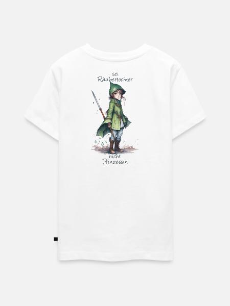 Räubertochter - Teenager Premium Bio T-Shirt - Weiß