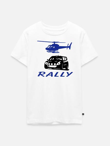 Rally - Teenager Premium Bio T-Shirt - Weiß