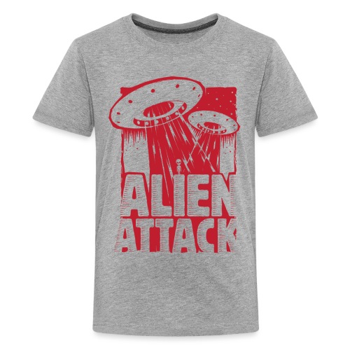 UFO Alien Attack - T-shirt Premium Ado