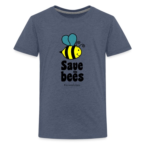 Pszczoły9-1 ratują pszczoły | Chroń kwiaty pszczół - Koszulka młodzieżowa Premium