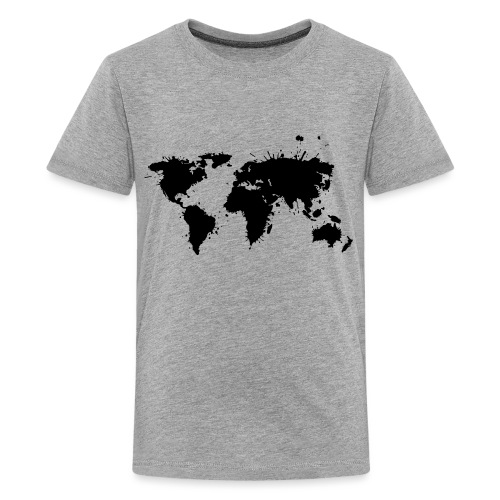 Weltkarte Splash - Teenager Premium T-Shirt